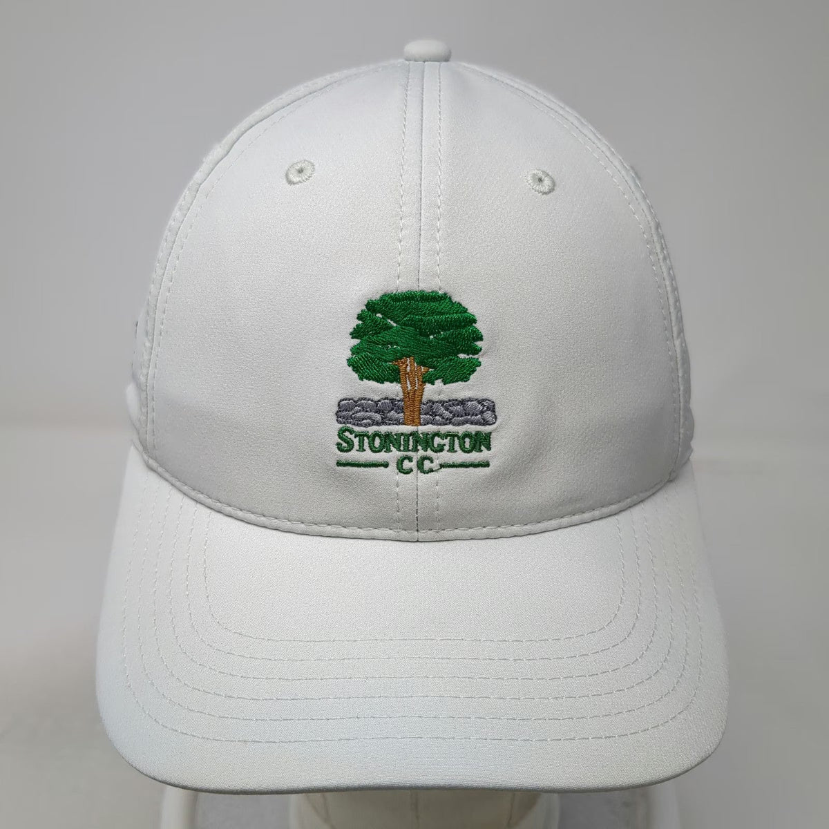 Ahead Baseball Cap Gray One Size Stonington CC Staff Performance Golf Club Hat