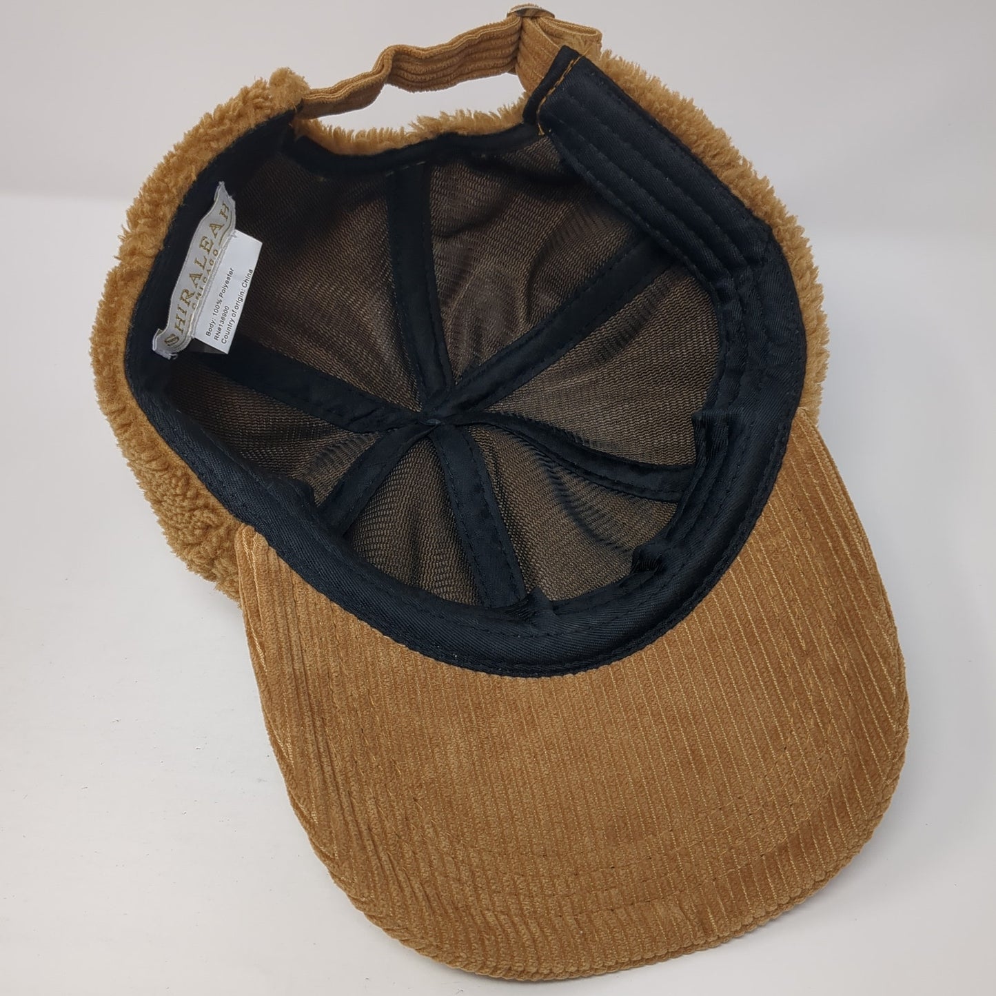 Shiraleah Chicago Baseball Cap Brown One Size Adjustable Sherpa Corduroy