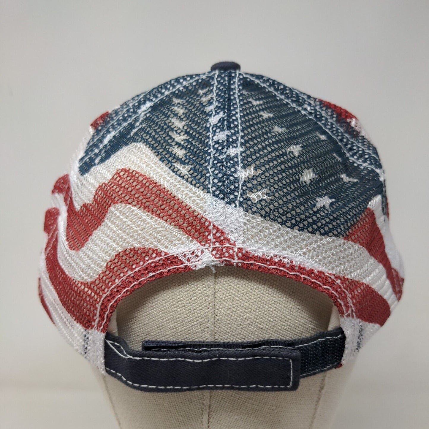 Gqha Stars and Stripes and Big A Strapback Trucker Hat Multicolor OSFA Patriotic