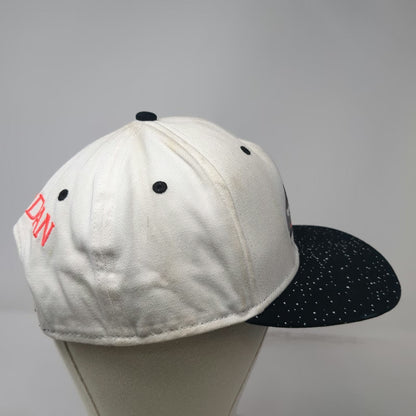 Jordan Snapback Hat White One Size Speckled Nike Air Jumpman Embroidered Logo
