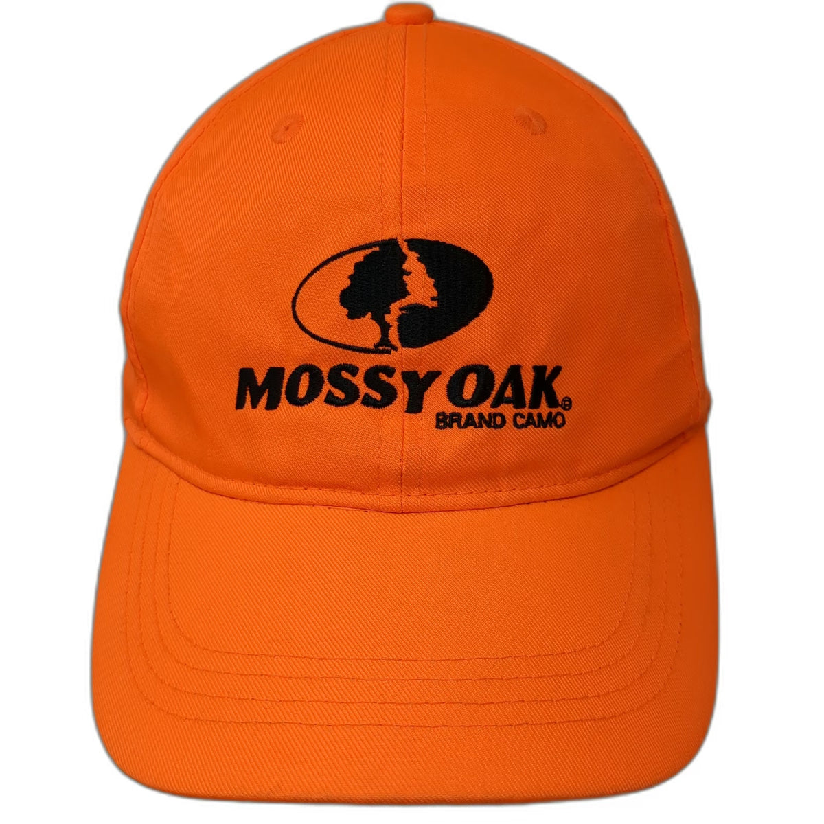 Mossy Oak Baseball Cap Orange One Size Slideback Hunting Outdoor Fishing Hat