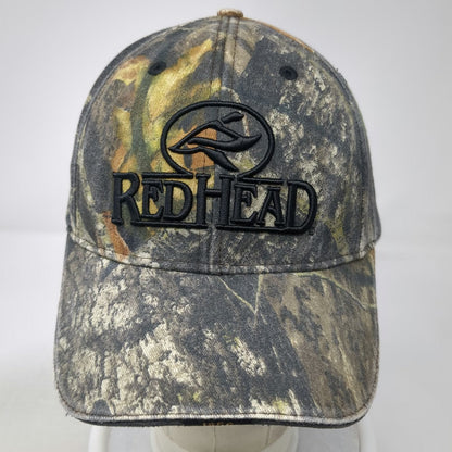 RedHead Baseball Cap Green One Size Camo Embroidered Slideback Adjustable Hat