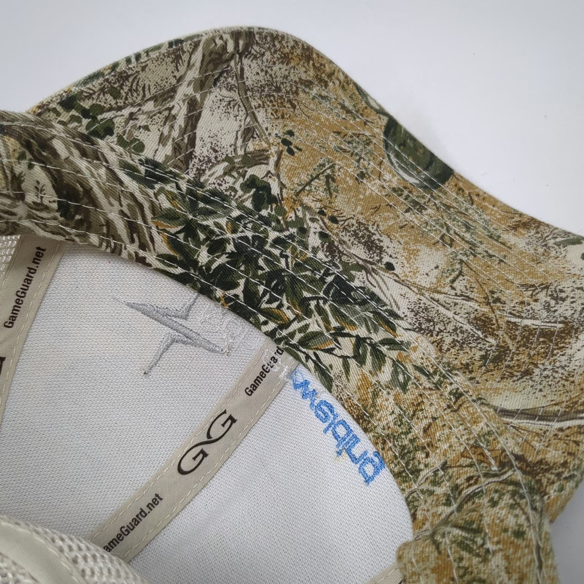 Game Guard Beige One Size Baseball Cap Camo Mesh Strapback Böhler Welding Hat