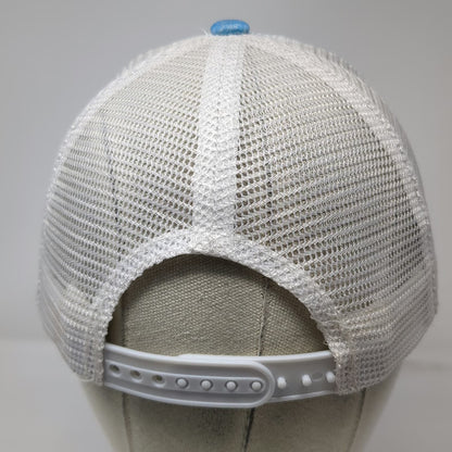 DMR Classic Headwear Trucker Hat Blue OS Lagoon Utah 86 Mesh Snapback Embroider