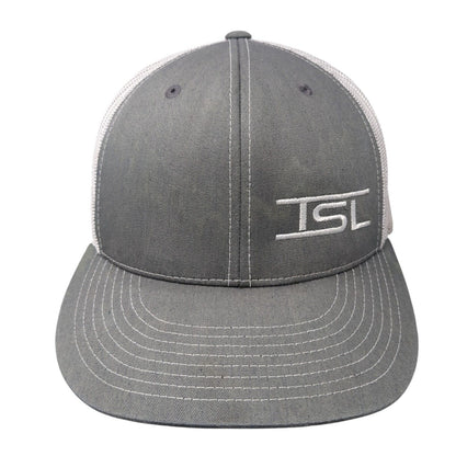 TSL Snapback Trucker Hat Gray OS Adjustable Mesh Back D Series Pacific Headwear