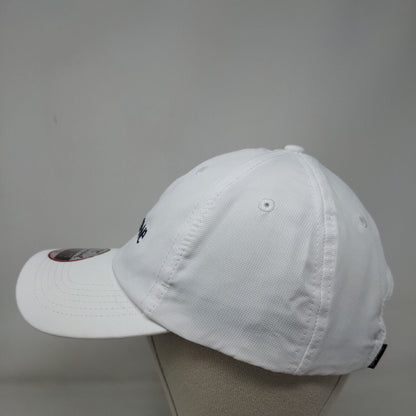 Crowe Strapback Hat White OSFA Embroidered Imperial True Fit UPF50+