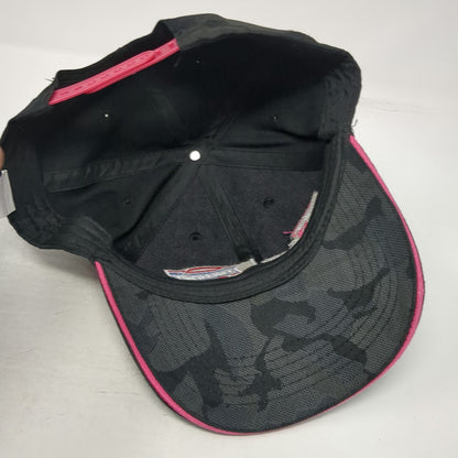 TechNet Brakes for Breasts Camo Snapback Hat Black Pink One Size Awareness