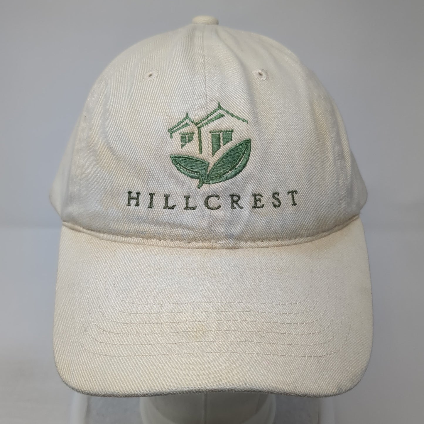 Hill Crest Baseball Cap Beige One Size Adjustable Embroidered Sportsman