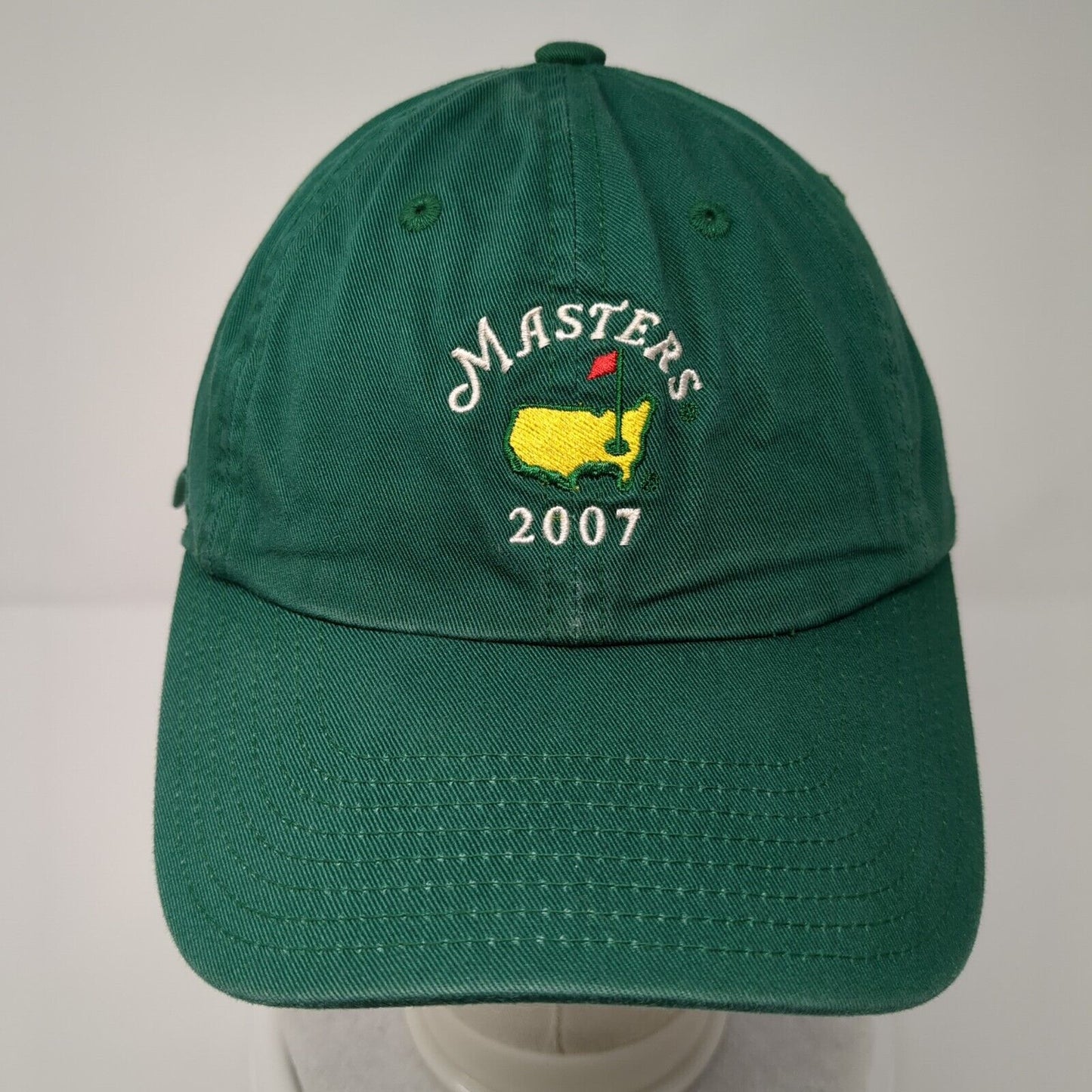Masters 2007 Slideback Hat Green OSFA Embroidered American Needle