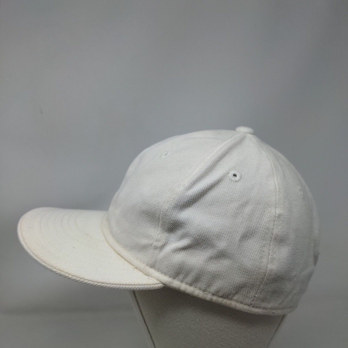 KB Ethos Fitted Hat Size 7/12 XL Cream Lightweight Vented Holes 6 Panel Blank