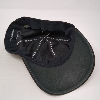 Oakley Baseball Cap Brown Size M Fitted A-FLEX Stretch Fit Patch Embroidered Hat