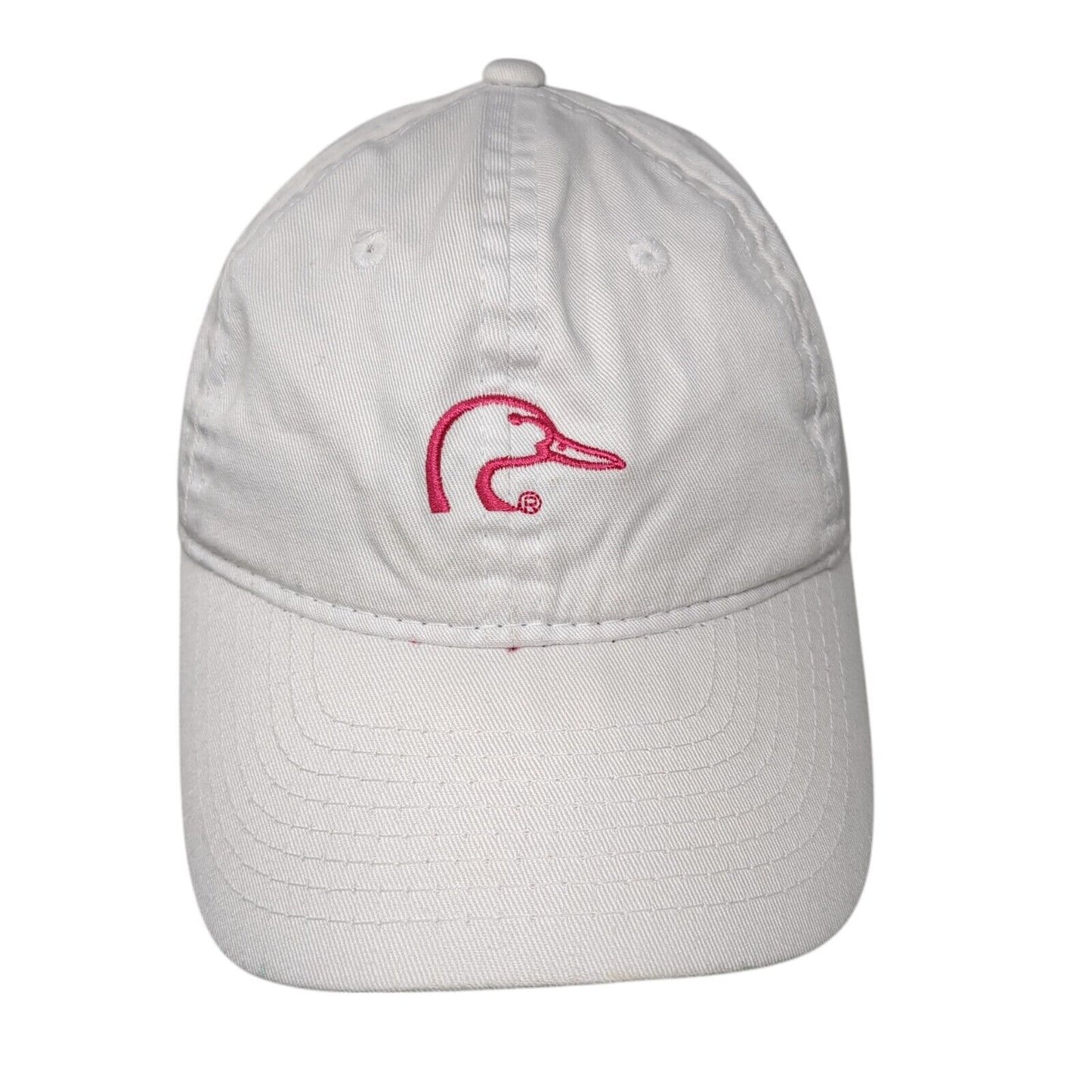 Ducks Unlimited Strapback Hat White One Size Embroidered Outdoor Cap