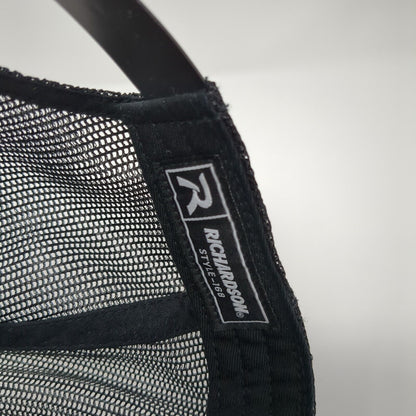 RMC Rocky Mountain Crane Snapback Trucker Hat Black One Size Mesh Back