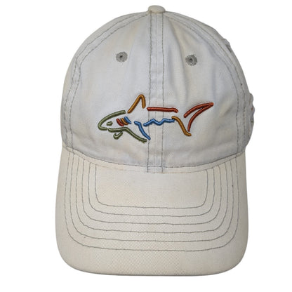 Greg Norman Strapback Baseball Cap Beige One Size Adjustable Embroidered