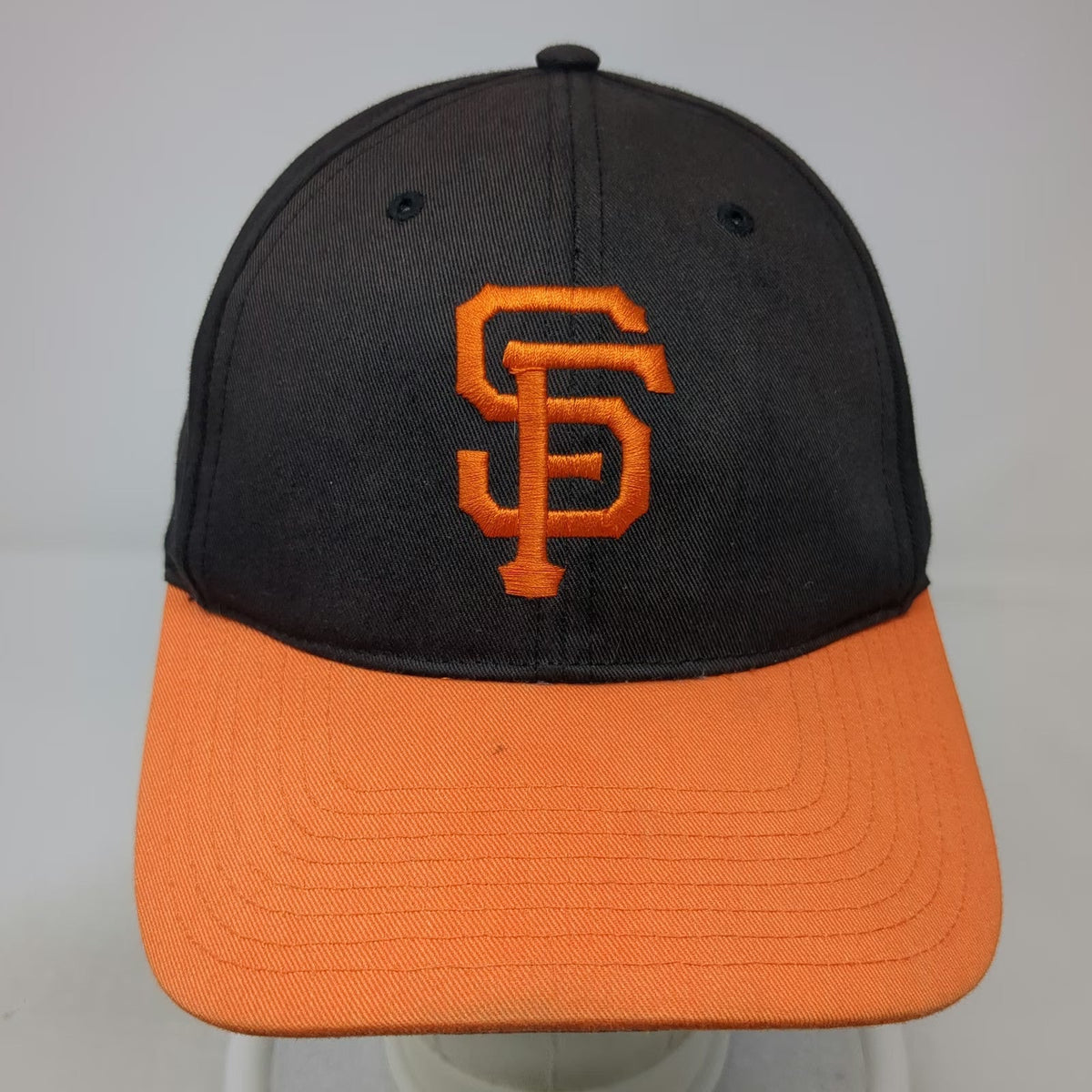 '47 Brand San Francisco Giants MLB Snapback Hat Black Orange One Size OSFM Logo