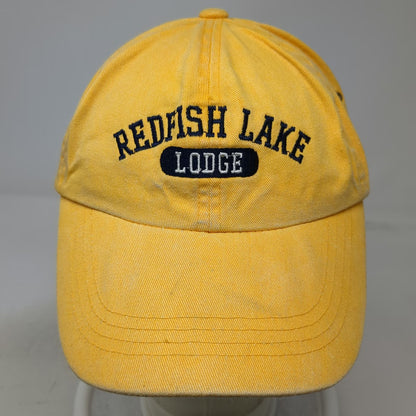 MV Sport Baseball Cap Yellow One Size Redfish Lake Lodge Adjustable Cotton Hat