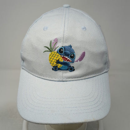 Disney Snapback Blue Hat OSFM Stitch Pineapple Embroidered Graphic Cotton Cap