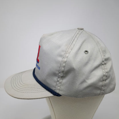5 Panel Gray Hat One Size XL Transportation Trucking Rope Snapback Made in USA