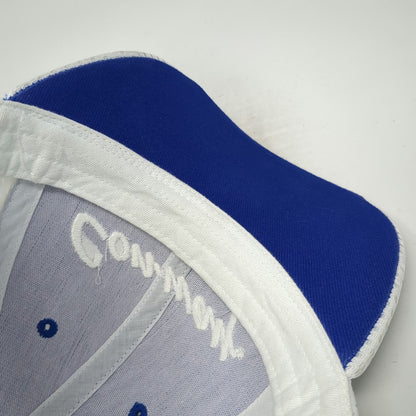 Con-way Script Logo Baseball Cap Blue White One Size Mesh Back Slideback Hat
