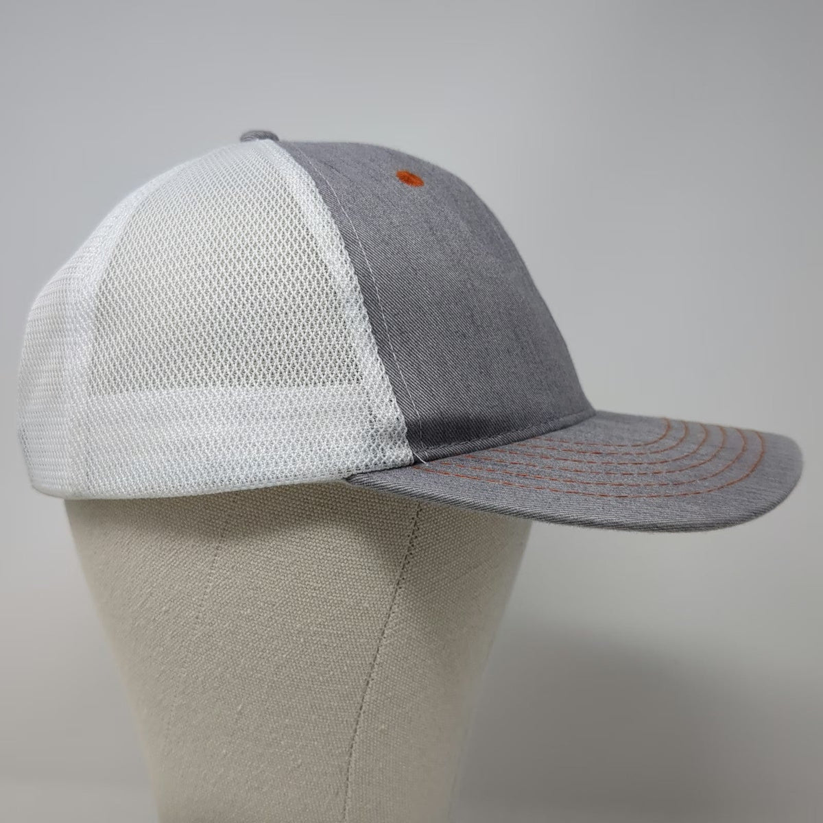 Simpson Strong-Tie Trucker Hat Gray One Size Mesh Snapback Orange Stitch Patch