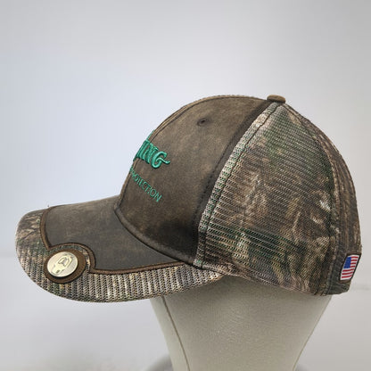 Viking Baseball Cap Brown One Size Mesh Camo Fire Protection American Flag hat