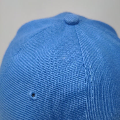 Unbranded Strapback Hat Solid Blue One Size Blank Adjustable Vent Holes