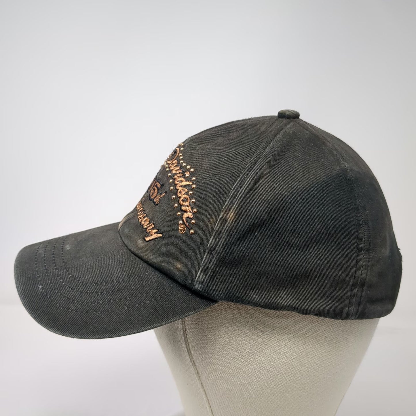 Harley-Davidson Baseball Cap Black One Size 105th Anniversary Studded Cotton hat