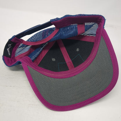 Recaps Philipsburg Brewing Company Trucker Hat Gray Blue Pink One Size Mesh