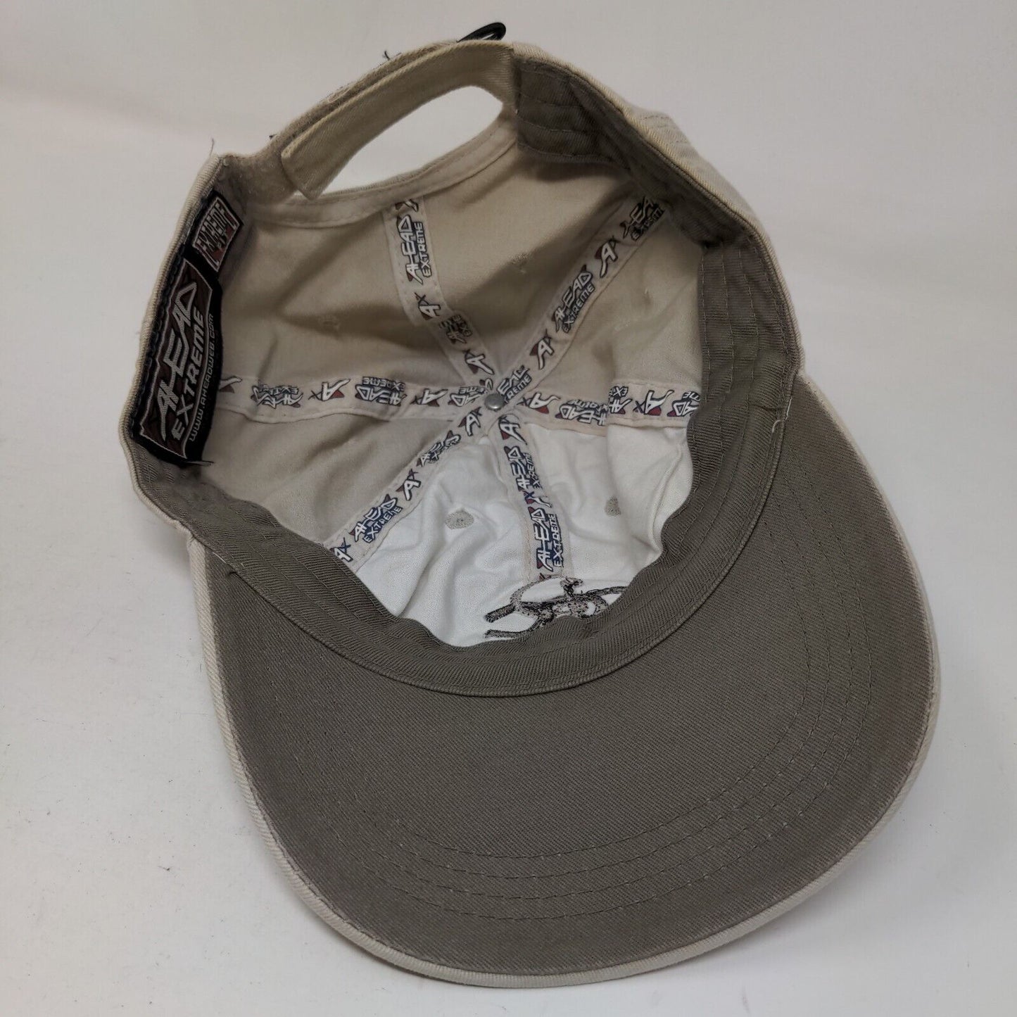 Richmond County Strapback Hat Tan Extreme Fit Embroidered Horseshoe Ahead