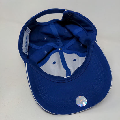 Boeing Men's Slideback Hat Blue Adjustable Embroidered Logo Cotton