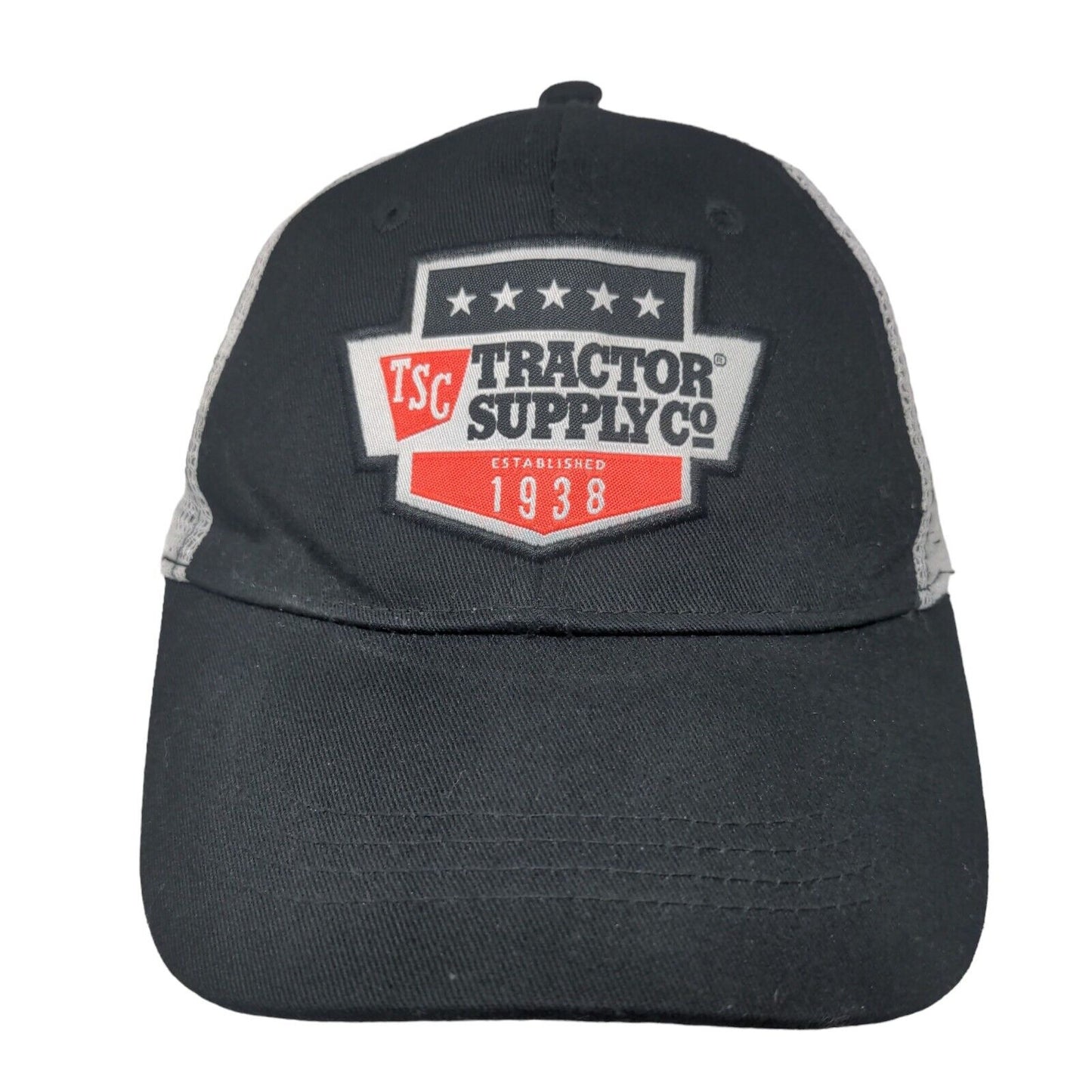 Tractor Supply Co Snapback Mesh Back Trucker Hat Black One Size Colorblock