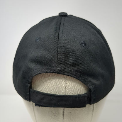 HTT 5 Panel Black One Size Hat Gourmet Dining Services Waiter Logo Strapback