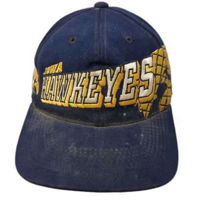 Sports Specialties Iowa Hawkeyes NCAA Snapback Hat Blue Yellow Green Vintage