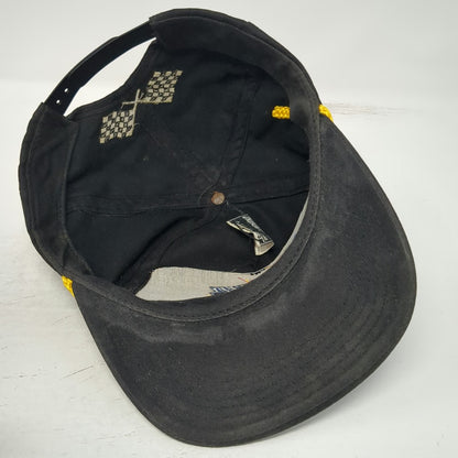 Graffiti 5 Panel Black Hat One Size AMSOIL Series 2000 Racing Rope Snapback