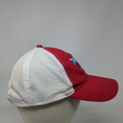 Indianapolis Indians Strapback Mesh Back Hat Red White Progressive Field MiLB