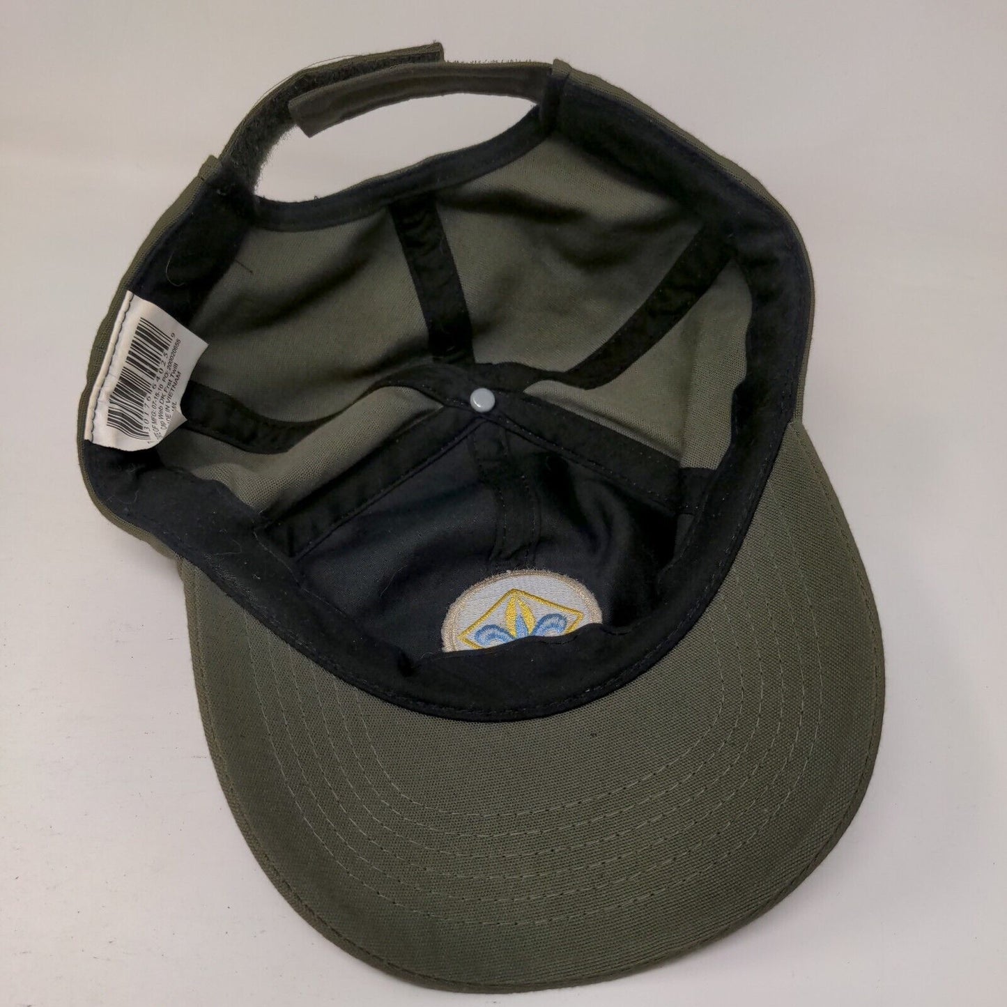 Boy Scouts Of America Webelo Strapback Hat Green M/L Plaid Web Twill Uniform Cap