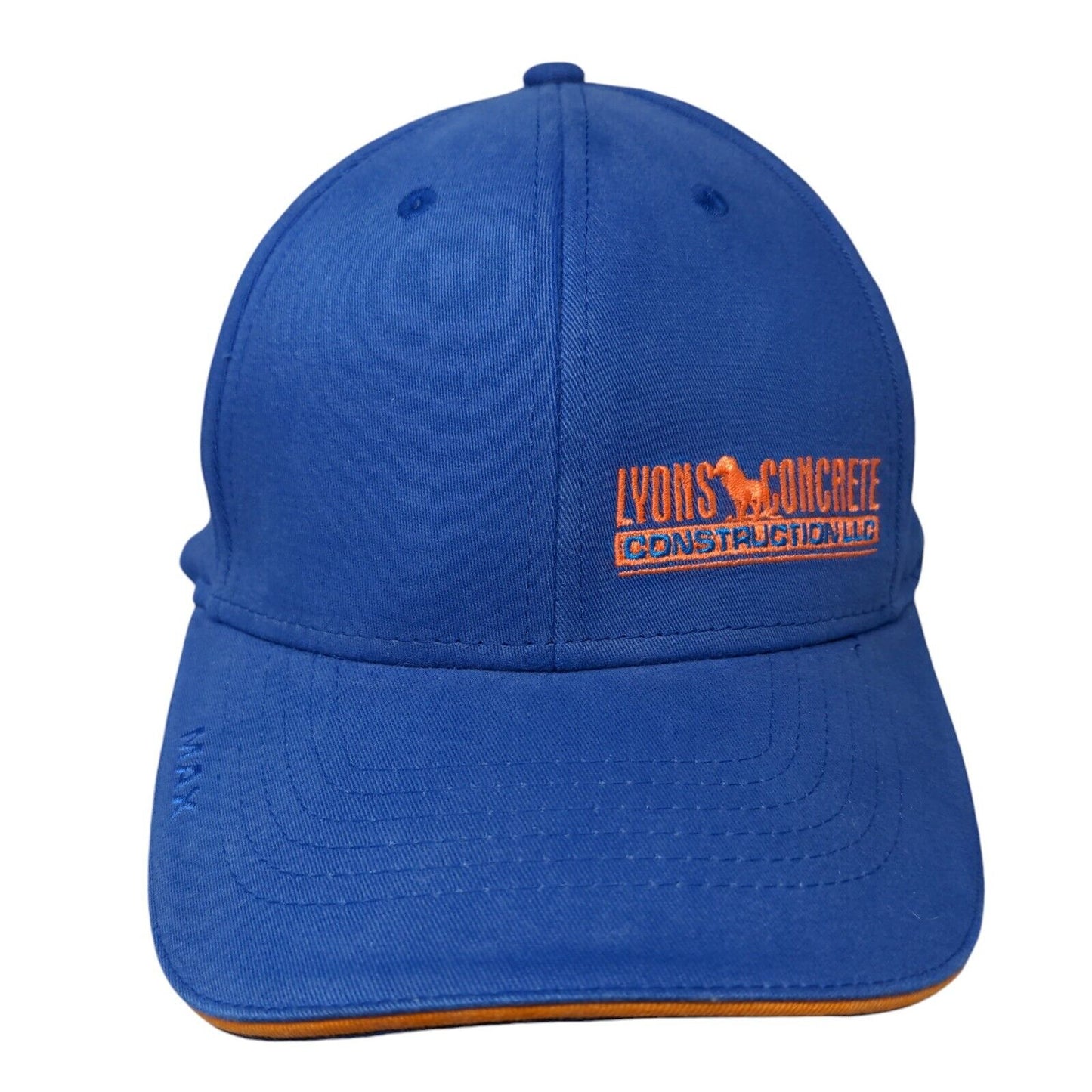 Lyons Concrete Construction Fitted Hat Blue M/L Embroidered The Max Nat