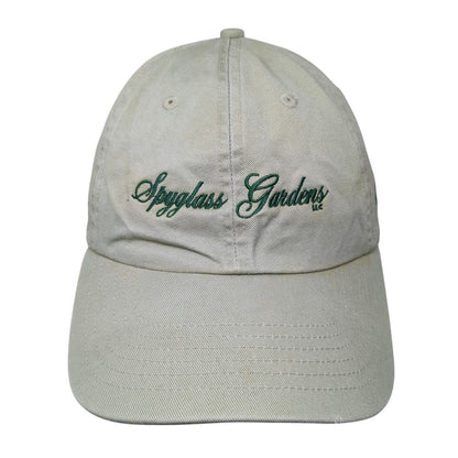 Spyglass Gardens LLC Slideback Hat Green OSFM Adjustable Embroidered Cotton