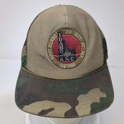 Sportcap Trucker Hat Beige One Size Idaho ANC 124 TRG Military Camo Rope