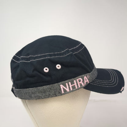 Main Gate NHRA Army Cap Black One Size Distressed Heart National Hot Rod Assoc