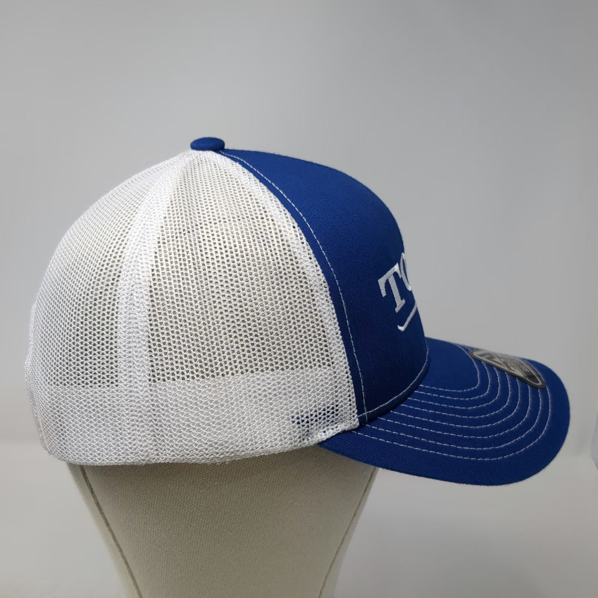 Pacific Headwear Trucker Hat Blue One Size Snapback Toro Longhorn Bull Logo