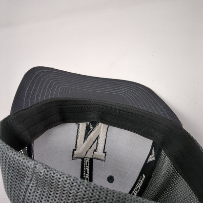 Letter N Fitted Trucker Hat Gray 6 7/8-7 3/8 Mesh Back Embroidered Pro Model