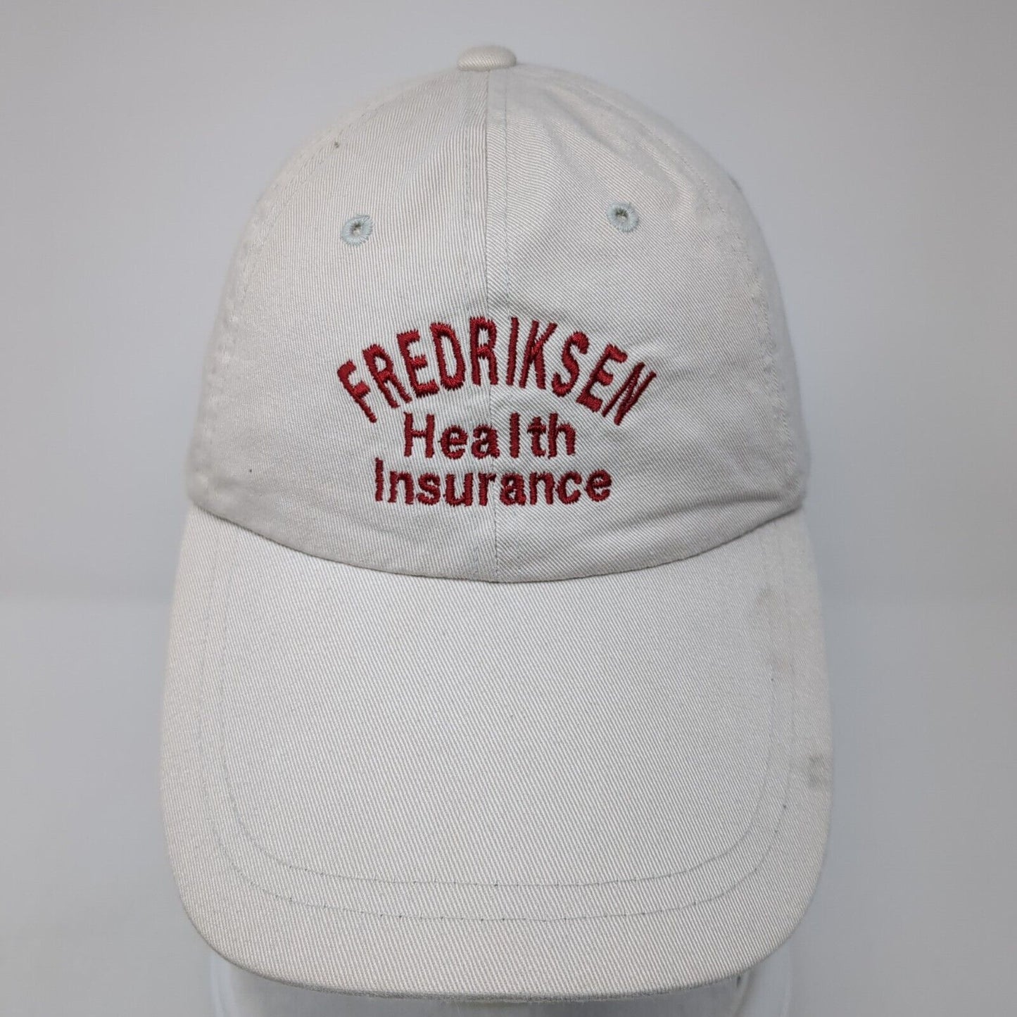 Fredriksen Health Insurance Strapback Hat Tan OS Adjustable Embroidered Magic