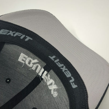 Flexfit Baseball Cap Black One Size Equifax Logo Embroidered Promo Fitted Hat