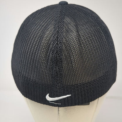 Nike Golf Baseball Cap Black M Idaho Potatoes Mesh Back Flexfit Hat Swoosh