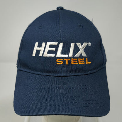 Port & Company Baseball Cap Blue One Size Helix Steel Logo Cotton Strapback Hat