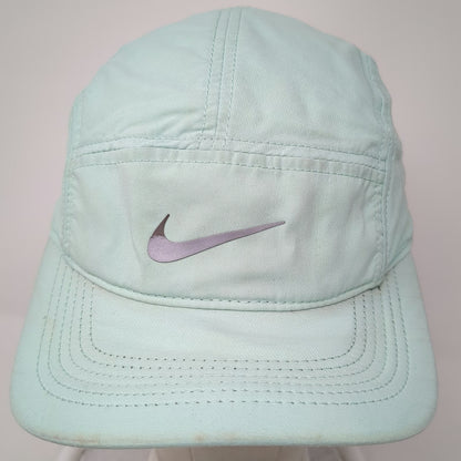 Nike 5 Panel Blue One Size AW84 Dri-FIT Reflective Swoosh Strapback Running Hat