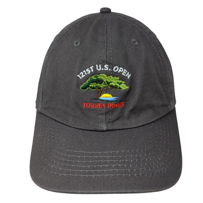 121st U.S. Open Torrey Pines Slideback Hat Gray One Size Adjustable