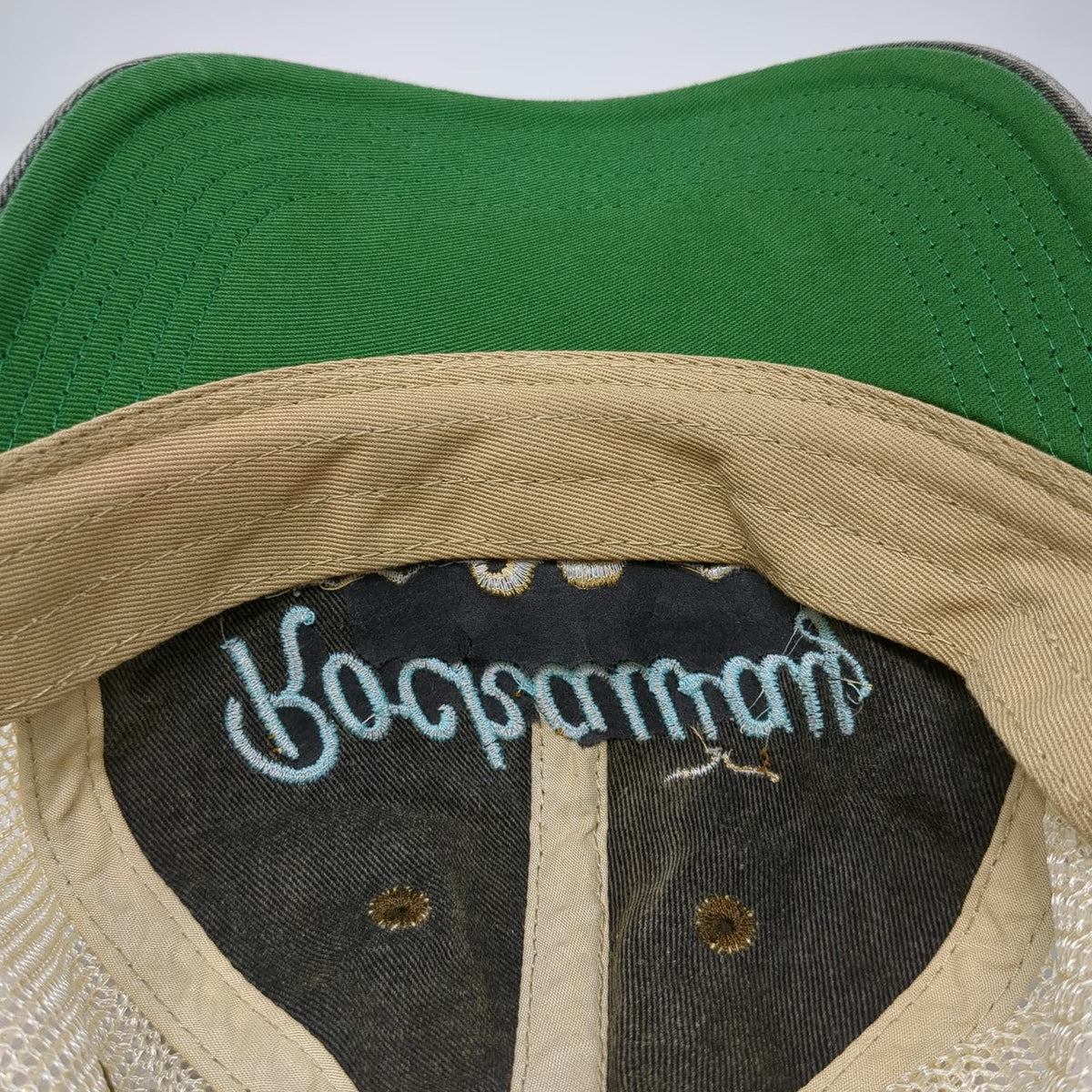 Legacy Trucker Hat Gray One Size Rockaway Beach Snapback Mesh Back Embroidered