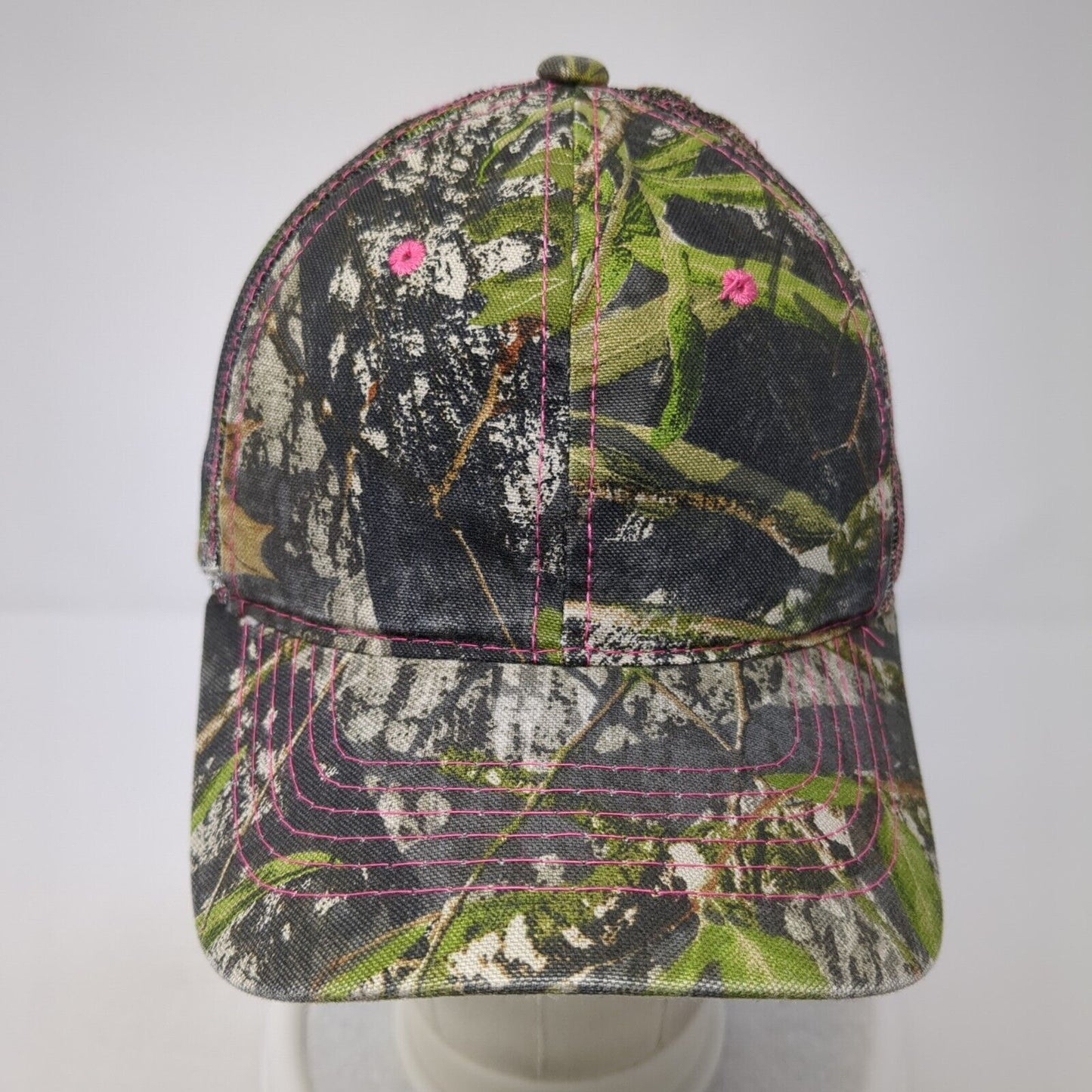 Signatures Strapback Mesh Back Trucker Hat Camo One Size Hunting Outdoor